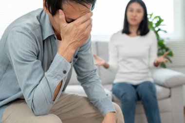 Divorce and quarrels. couples are desperate and disappointed after marriage. Husband and wife are sad, upset and frustrated after quarrels. distrust, love problems, betrayals. family problem.