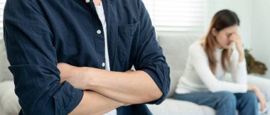 Divorce and quarrels. couples are desperate and disappointed after marriage. Husband and wife are sad, upset and frustrated after quarrels. distrust, love problems, betrayals. family problem.