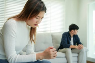 Divorce and quarrels. couples are desperate and disappointed after marriage. Husband and wife are sad, upset and frustrated after quarrels. distrust, love problems, betrayals. family problem.