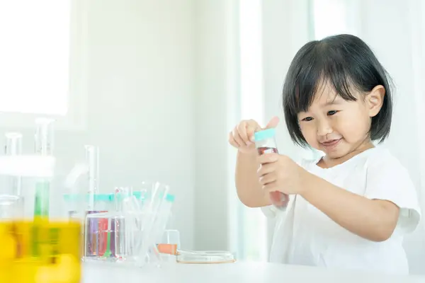 stock image Children Scientist education scientific in laboratory. Medical child learning, Biotechnology, discover, imagine, executive function, kid, education, intelligence quotient, emotional quotient