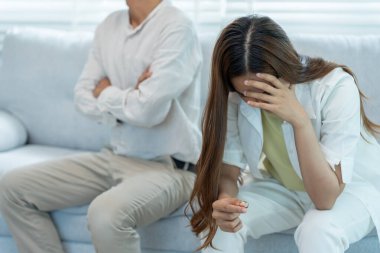 Divorce. Woman remove married ring. Couples desperate and disappointed after marriage. Husband wife sad, upset and frustrated after quarrels conflict. distrust, love problems, betrayals, family, lover