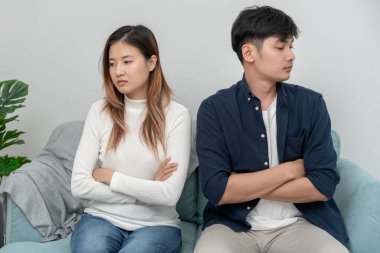 Divorce and quarrels. couples are desperate and disappointed after marriage. Husband and wife are sad, upset and frustrated after quarrels. distrust, love problems, betrayals. family problem.