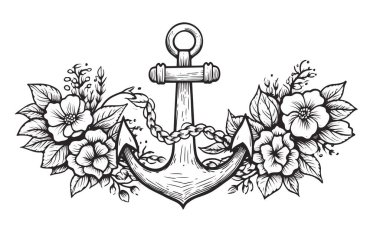 Vintage çizim Hıristiyan dekorasyonu