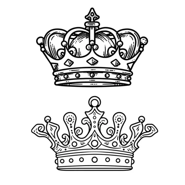 Crown King Vector — Stock Vector