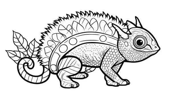 Illustration Vectorielle Dragon Dessin Animé Mignon — Image vectorielle