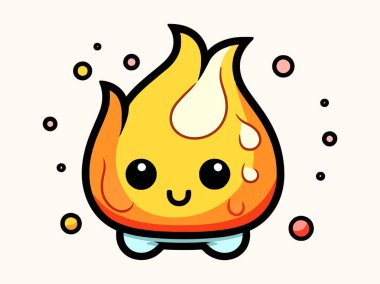 ateş alevleri ikon vektör illüstrasyon tasarımı