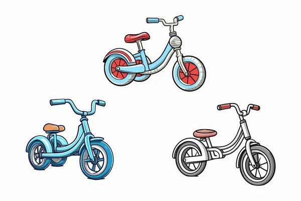 Bicikli Ikon Izometrikus Kerékpár Vektor Ikonok Web Design Elszigetelt Fehér — Stock Vector