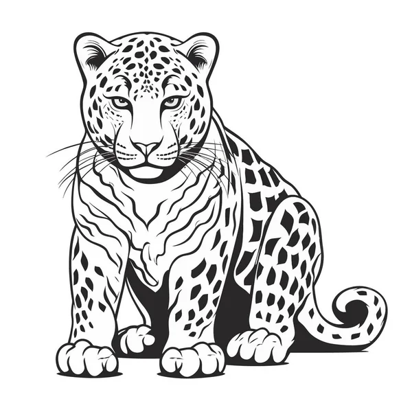 Vektor Illustration Eines Tigers — Stockvektor