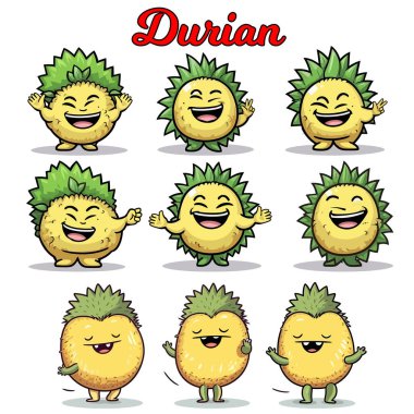 Durian karakter setinin maskotu. 