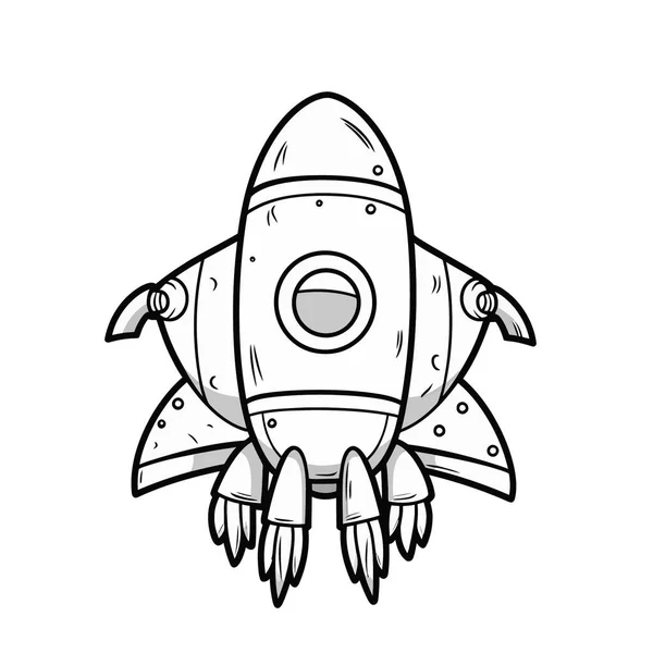 宇宙飞船和太空图标的孤立物体 Set Spaceship Rocket Stock Symbol Web — 图库矢量图片