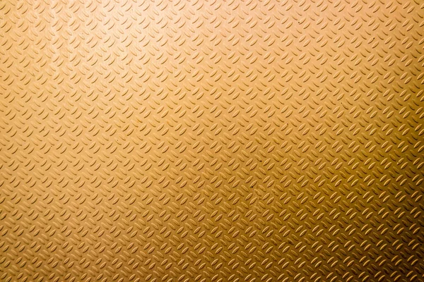 Goldenes Muster Einer Stahlplatte — Stockfoto