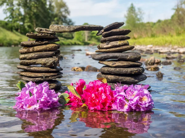Balance stones in a river 02