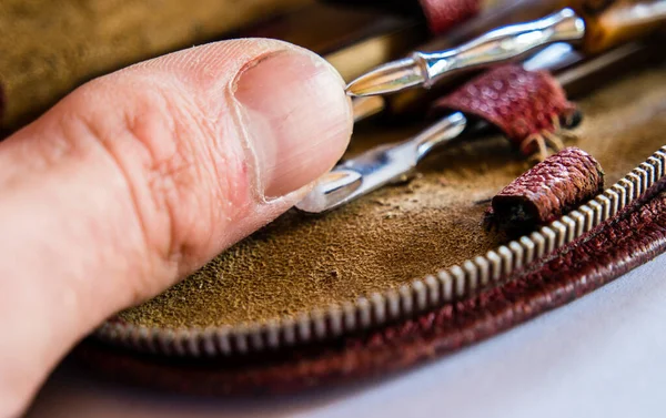 Zestaw Manicure Paznokcie Ikoną Dłoni — Zdjęcie stockowe
