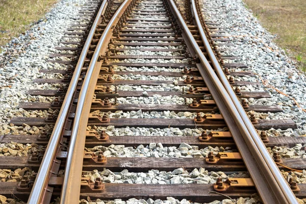 Järnvägsspår Landsbygden — Stockfoto