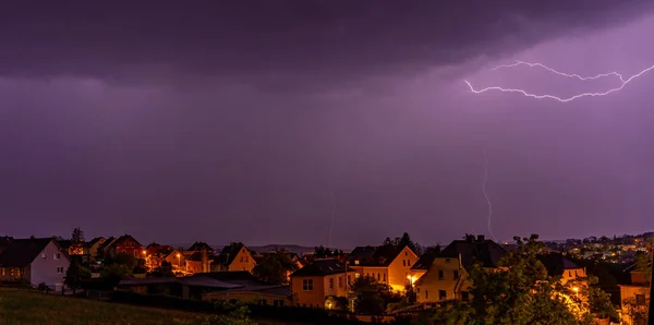 stock image thunderstorm lightning in the night 02