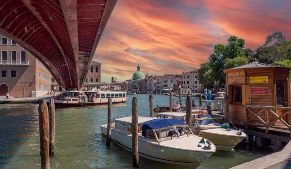 Gran Canal Ciudad Venecia Italia — Foto de Stock