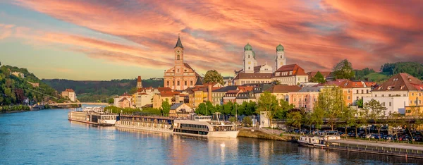 Panorama Passau Alemania — Foto de Stock