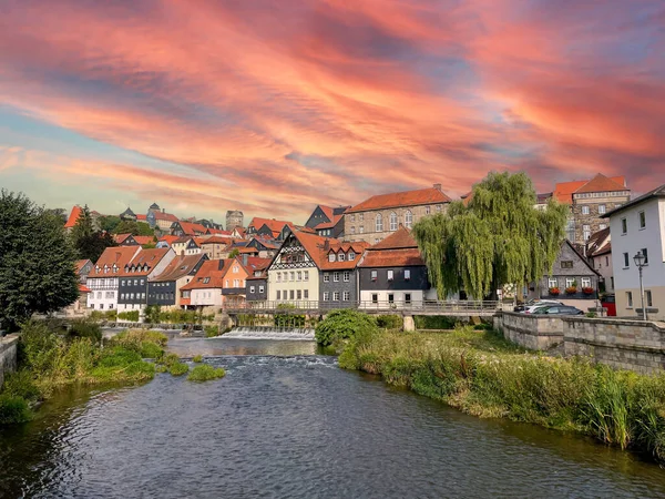 Imagen Panorámica Ciudad Kronach Baviera — Foto de Stock