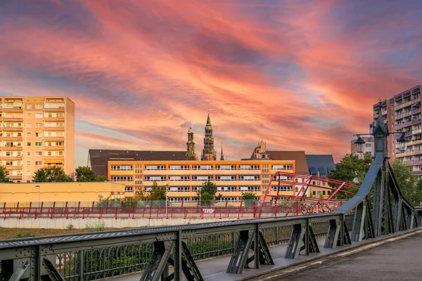 Stad Från Zwickau Östra Tyskland — Stockfoto