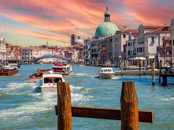 stock image Grand Canal von dem Ponte dell Accademia in Venedig