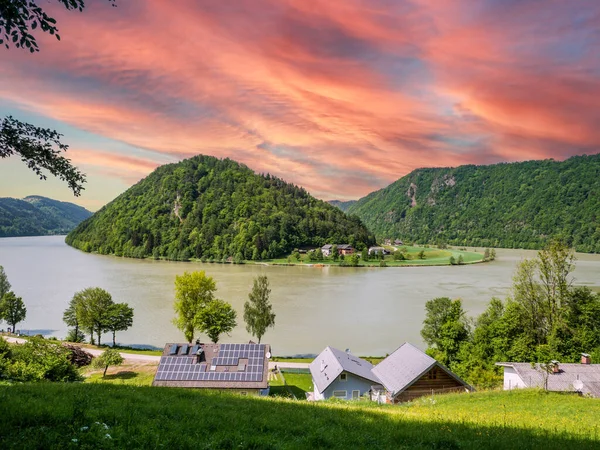 Schloegener Schlinge Danubio Austria — Foto de Stock