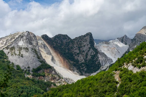 Paisaje Las Montañas Mármol Carrara Italia —  Fotos de Stock