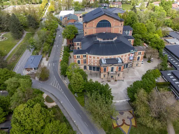 stock image Bayreuth Festival Hall by Richard Wagner, aerial view