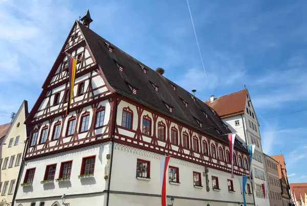 Bread and dance house in the old town noerdlingen, bavaria germany