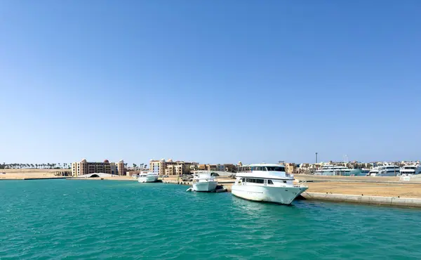 stock image view of the port ghalib in marsa alam, red sea egypt