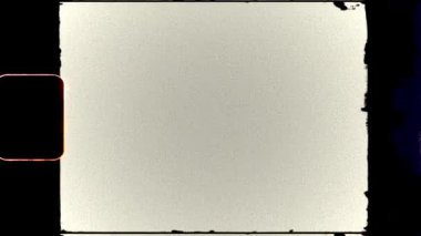 Super 8mm Film Strip Overlay with Projector Grain Sprocket Light Sızıntı ve Analog Doku. Yüksek kalite 4k görüntü