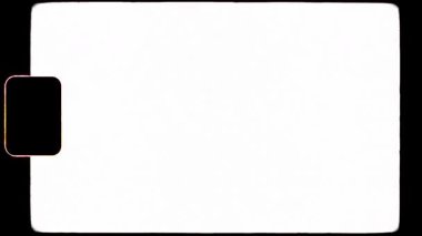 Retro Editoryal Film Filtresi İnce 8mm Film Filtresi, Sprocket Hareketi, Titreşim ve Doku Tanecikleri ile Örtülmüş. Yüksek kalite 4k görüntü