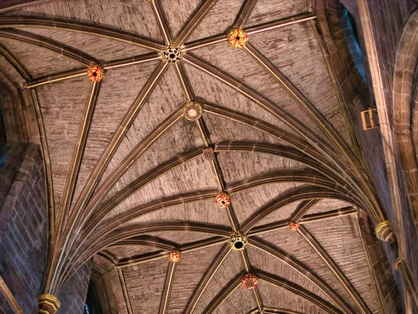 Stone Vaulting Thistle Chapel Giles Cathedral Edinburgh Old Town Scotland — Stock Photo, Image