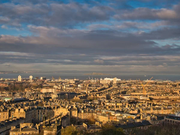 Von Calton Hill Ein Blick Über Die City Edinburgh Nach — Stockfoto
