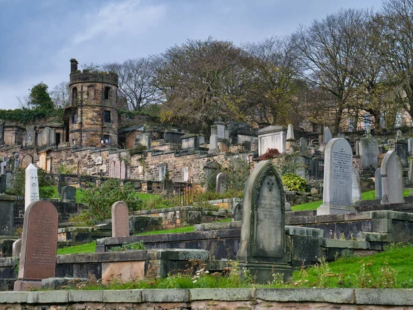 Edinburgh Skoçya Daki New Calton Mezarlığı Nda Mezar Taşları Robert — Stok fotoğraf