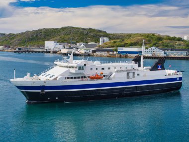 Bodo, Norveç - 18 Haziran 2024: Bodo, Norveç 'te Bodo Ro-Ro Yolcu Gemisi.