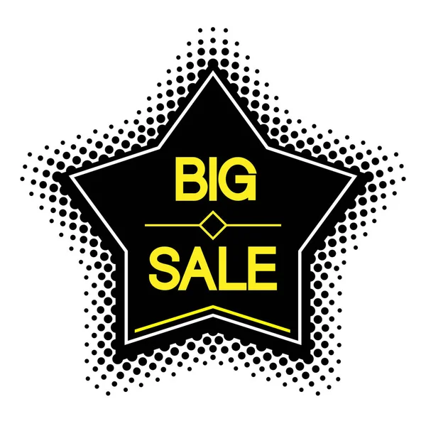 Beş köşeli Büyük Satış Yarım Tonlama simgesi.