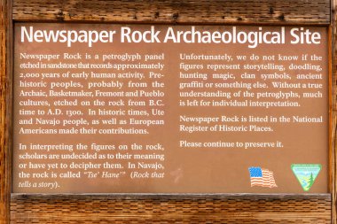 Utah 'taki Gazete Rock State Tarihi Anıtı' nda imza atın.
