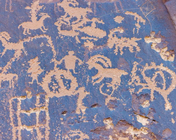 Petroglifos Periódico Monumento Histórico Estatal Rock Utah — Foto de Stock