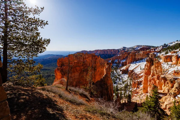 stock image View from Black Birch Canyon Overlook in Bryce Canyon National Park in Utah during spring.
