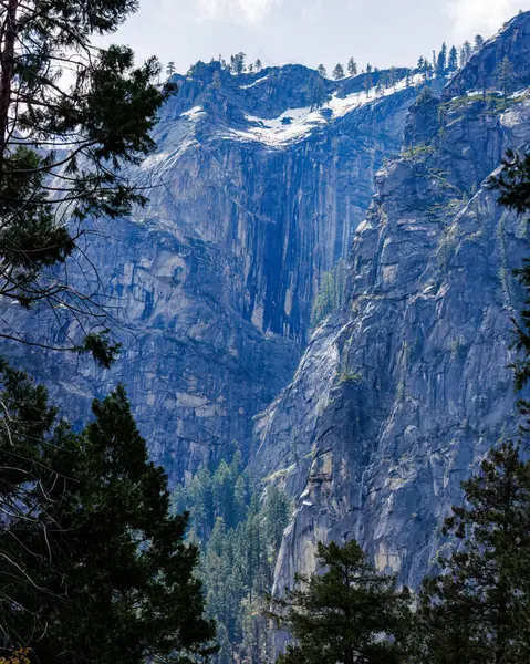 View Canyon Wall Yosemite Valley Portal Road Yosemite National Park — Stock Photo, Image