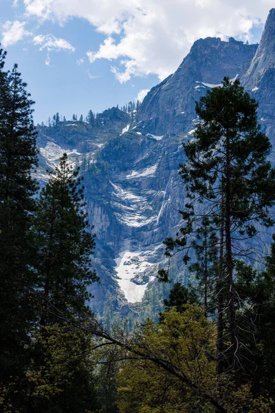 Vista Pared Del Cañón Valle Yosemite Desde Portal Road Parque — Foto de Stock