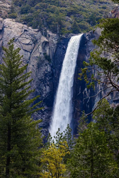 Bridalveil Fall Southside Drive Ról Yosemite Nemzeti Parkban 2023 Májusában — Stock Fotó