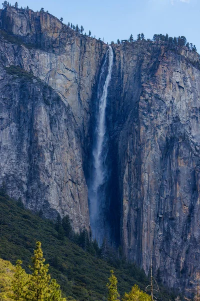 Ribbon Fall Southside Drive Bridalveil Moraine Yosemite National Park May — Stock Photo, Image