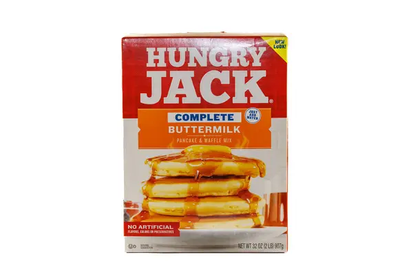 Dunn County Usa Września 2023 Box Hungry Jack Pancake Waffle Zdjęcie Stockowe