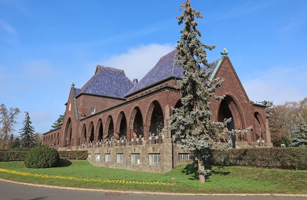 Krematorium Márnice Veřejném Hřbitově Debrecen Maďarsko — Stock fotografie