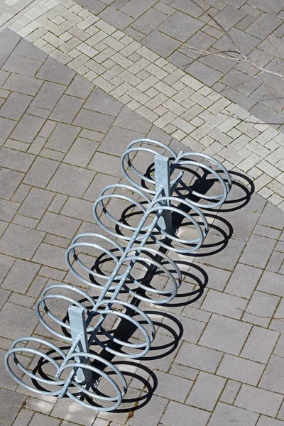 위에서 자전거 주차장 — 스톡 사진