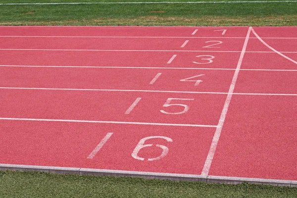 Numbers Running Track — Stock Photo, Image