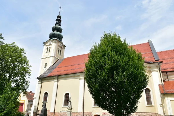 Igreja Cidade Lendva Eslovénia — Fotografia de Stock