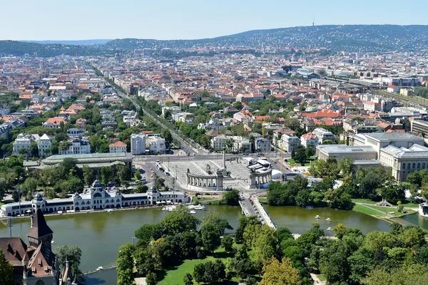 Widok Miasto Budapeszt Węgry — Zdjęcie stockowe