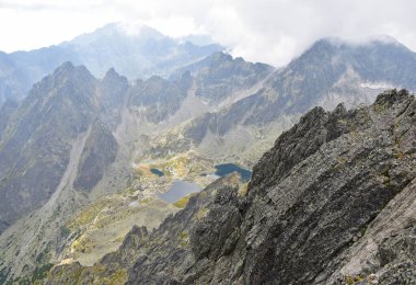 Slovakya 'daki Tatra dağı sonbahar zamanı